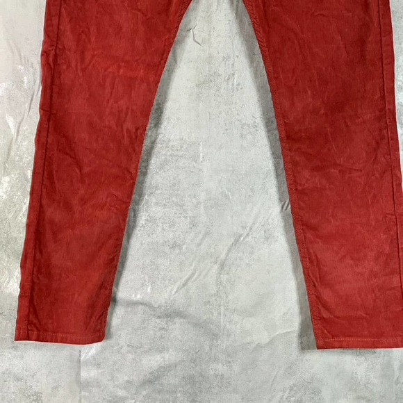 Levi's Men's Brick Red 512 Slim Tapered-Fit Corduroy Jeans SZ 32X30 - Picture 6 of 13